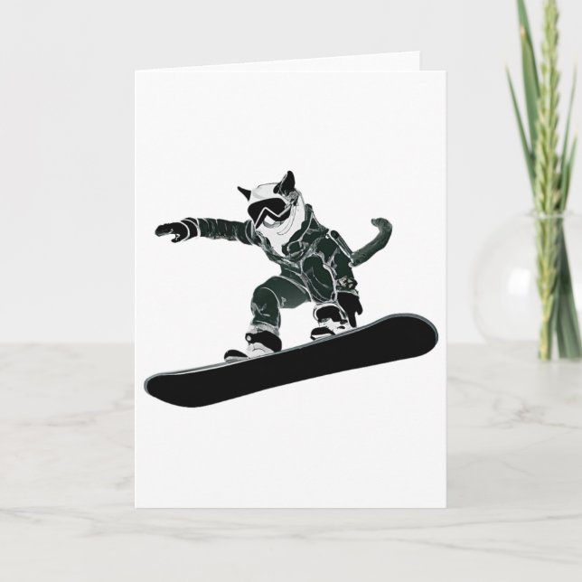 Ski Snowboard Goggles Funny Skiing Snowboarding Ca Card (Front)