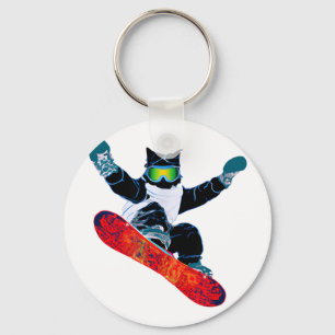 Ski snowboard goggles funny skiing snowboarding keychain