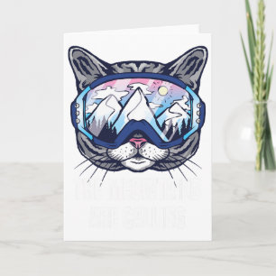 Ski Snowboard Goggles Funny The Meowtains Are Call Card