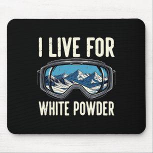 Ski Snowboard Goggles Vintage Skiing Mouse Pad