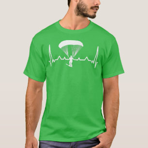 Ski Snowboard Heartbeat Goggles Skiing Mountain EK T-Shirt