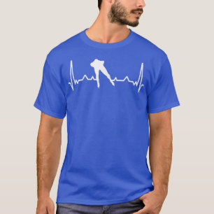 Ski Snowboard Heartbeat Goggles Skiing Mountain EK T-Shirt