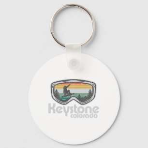 Ski Snowboard Mountain Snow Skiing Shirts Keychain