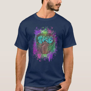 Ski Snowboard Nature Treehugger Skiing Mountain Ap T-Shirt
