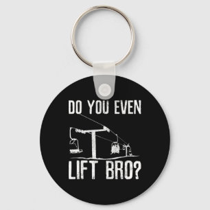 Ski Snowboard - Ski Lift Saying Funny Skier Gift  Keychain