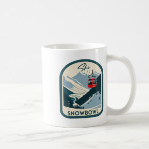 Ski Snowbowl Retro Vintage Style Snowbowl Skiing  Coffee Mug
