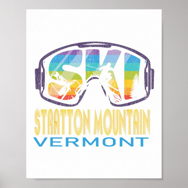 Ski Stratton Mountain Vermont Skiing Vacation  Poster (Front)