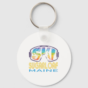 Ski Sugarloaf Maine Skiing Vacation  Keychain