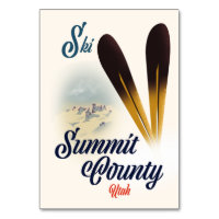 Ski Summit County, Utah ski poster.