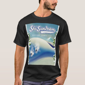 Ski Sundown New Hartford ski poster T-Shirt