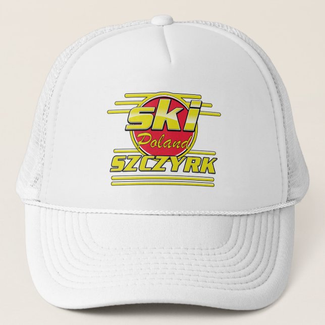 Ski Szczyrk Poland 80s logo Trucker Hat (Front)