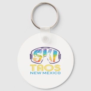 Ski Taos New Mexico Skiing Vacation Keychain