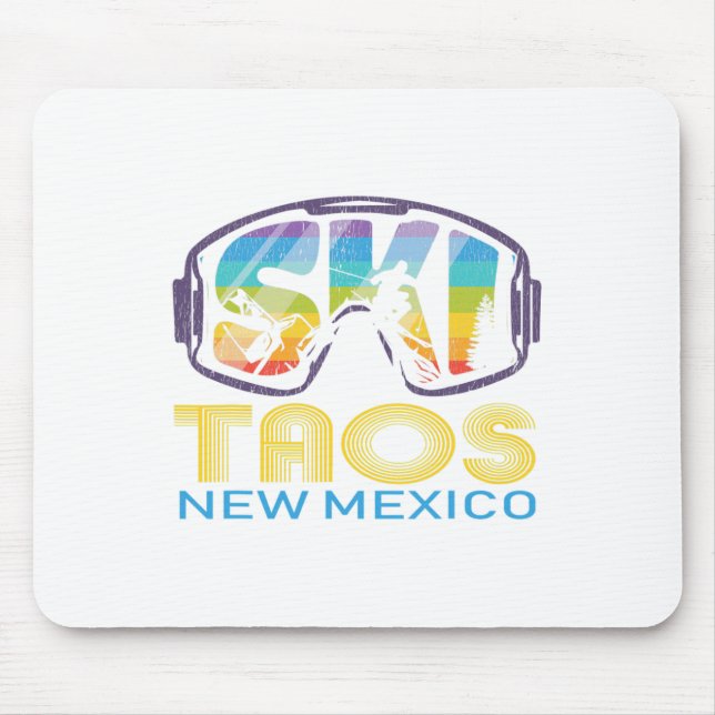 Ski Taos New Mexico Skiing Vacation  Mouse Pad (Front)