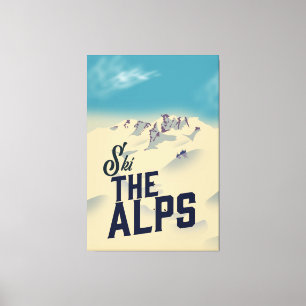 Ski The Alps Canvas Print