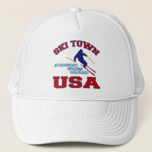 Ski Town USA, Steamboat Springs, Colorado Trucker Hat