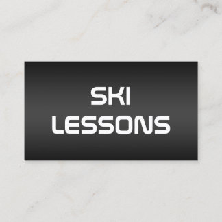 Ski Trainer Business Card