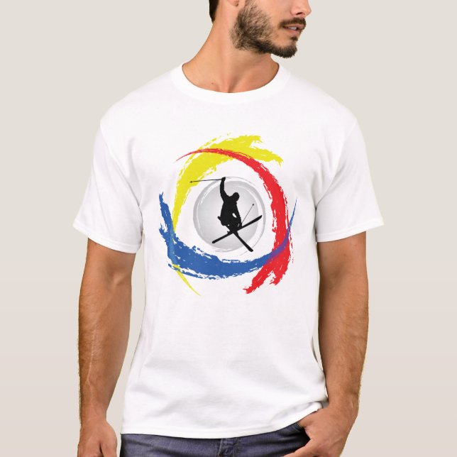 Ski Tricolor Emblem T-Shirt (Front)