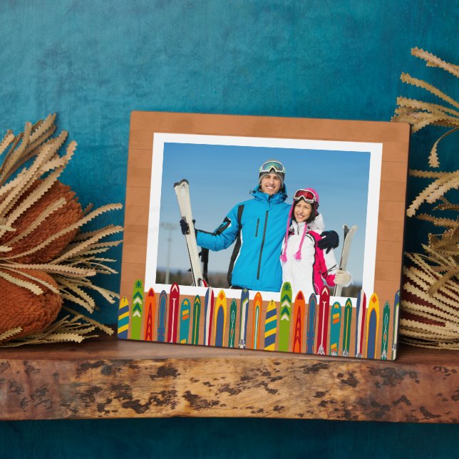 Ski Trip Photo Keepsake Plaque (Side)