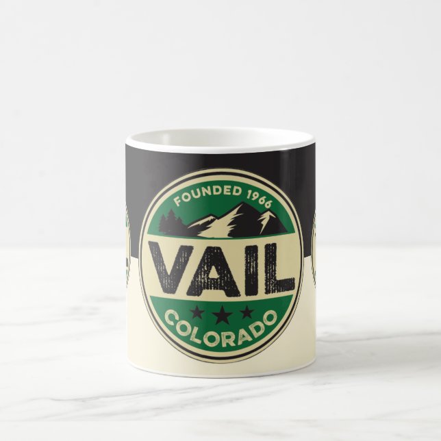 Ski Vail Black & Tan Mug (Center)