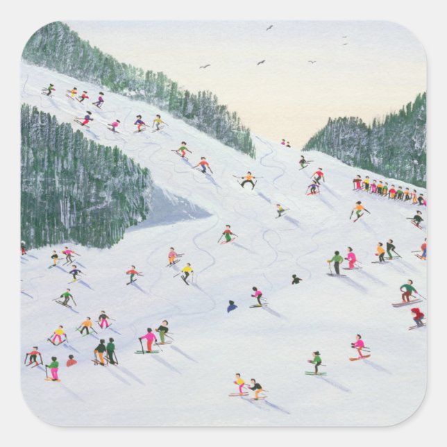 Ski-vening 1995 square sticker (Front)