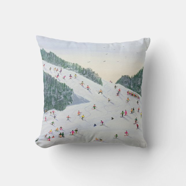 Ski-vening 1995 throw pillow (Front)