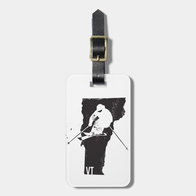 Ski Vermont Luggage Tag (Front Vertical)