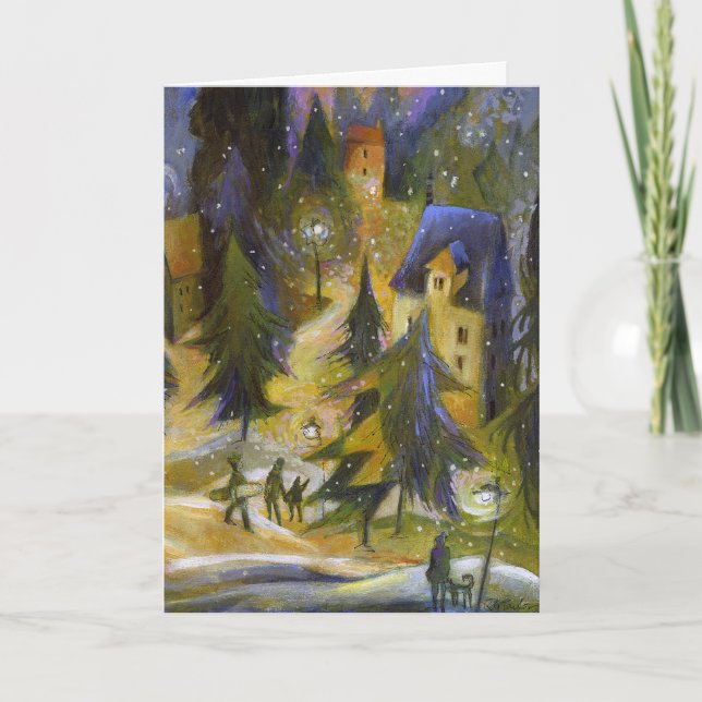 Ski Village Christmas Card (Front)