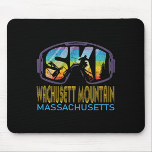Ski Wachusett Mountain Machusetts Skiing Vacation Mouse Pad
