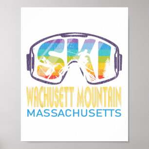 Ski Wachusett Mountain Machusetts Skiing Vacation  Poster