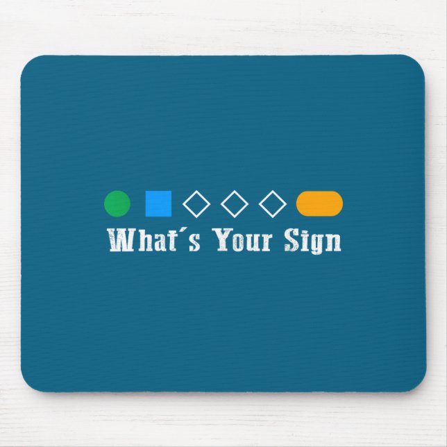 Ski What Is Your Sign Funny Skier Men Snowboard Sk Mouse Pad (Front)