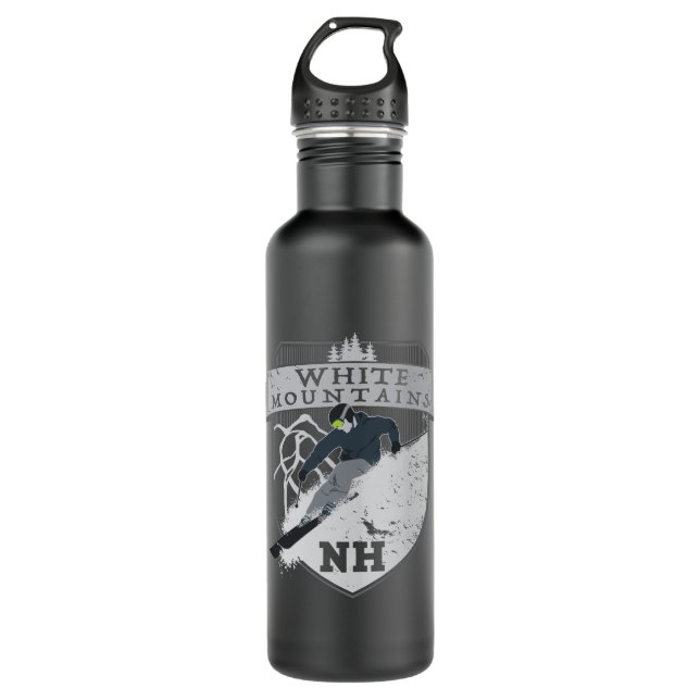 Ski White Mountains, NH 710 Ml Water Bottle (Front)