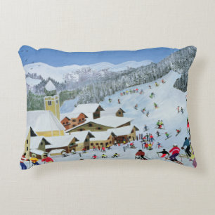 Ski Whizzz! 1991 Decorative Pillow
