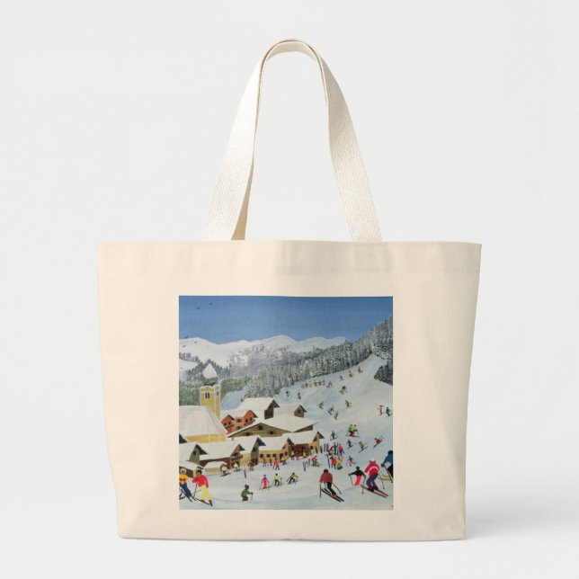 Ski Whizzz! 1991 Large Tote Bag (Front)