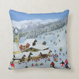 Ski Whizzz! 1991 Throw Pillow
