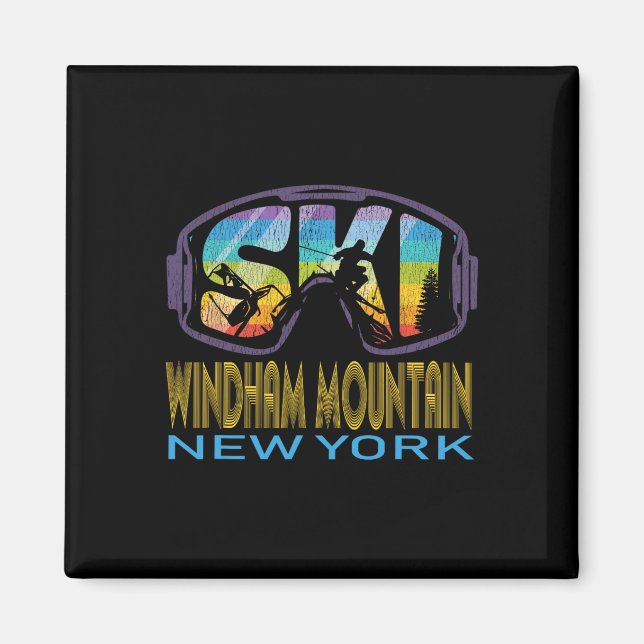 Ski Windham Mountain New York Skiing Vacation  Magnet (Front)