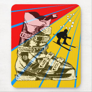 Ski Winter Sport Mousepad Ski Boot