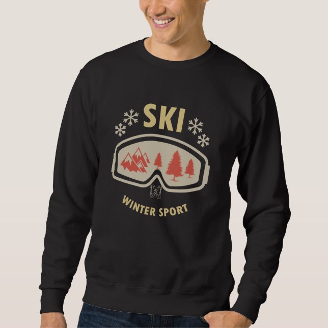 Ski Winter Sport Sweatshirt (Front)