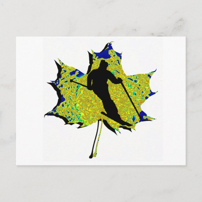 SKI WINTRY MIX POSTCARD (Front)