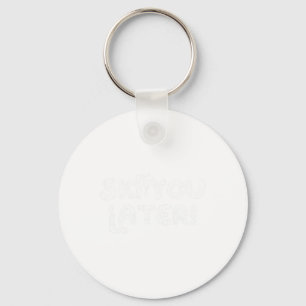 Ski You Later Funny Skiing Pun Keychain