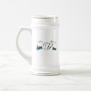 Ski You Later Ski Scene Winter Sports Beer Stein
