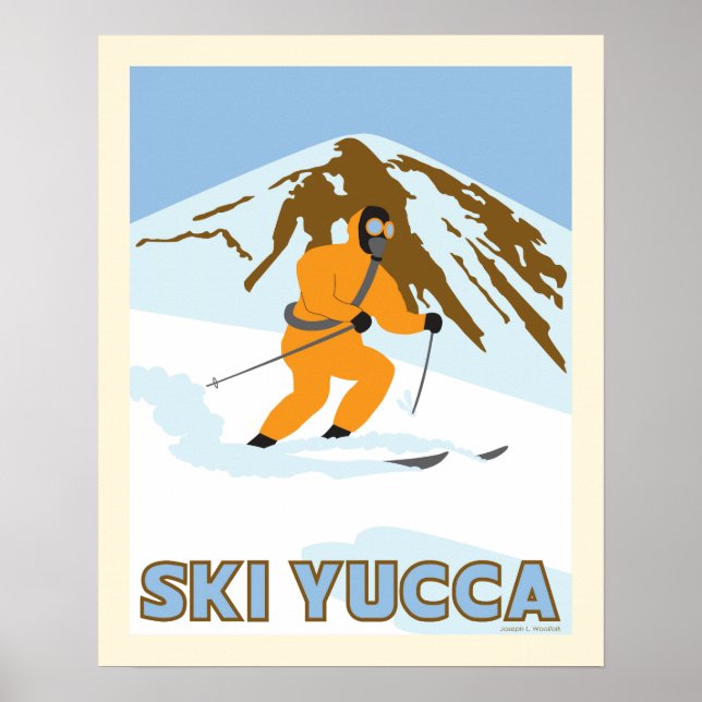 Ski Yucca Travel Poster (Front)
