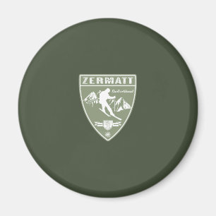 Ski Zermatt Switzerland Magnet