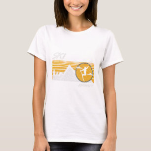 Ski Zermatt Switzerland Retro Skiing Tee
