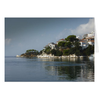 Skiathos Town from the sea Calm Waters