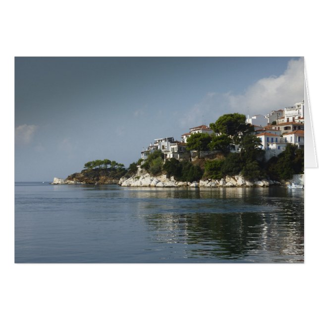 Skiathos Town from the sea Calm Waters (Front Horizontal)