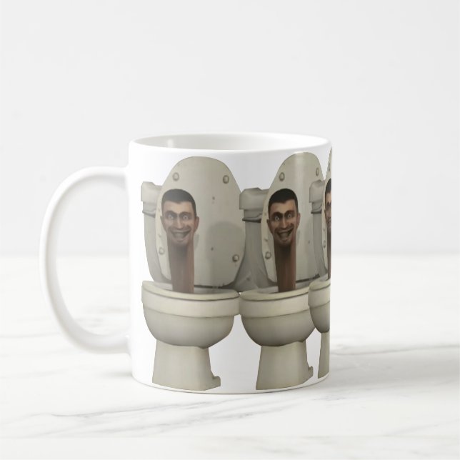 Skibid Toilet Funny Mug cadeau d'anniversaire enfa (Gauche)