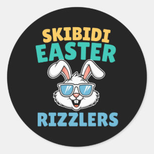 Skibidi Easter - Funny Easter Rizzler Gen Alpha Classic Round Sticker