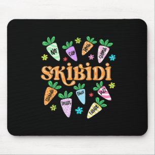 Skibidi Easter Rizzler Funny Easter Rizzler Gen Al Mouse Pad