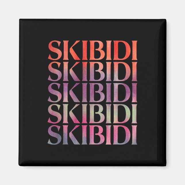 Skibidi  magnet (Front)