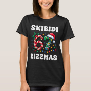 Skibidi Rizzmas 67 Christmas Six Seven Xmas Funny T-Shirt